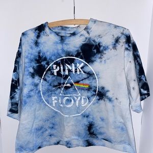 Pink Floyd Tie Dye Cropped Top